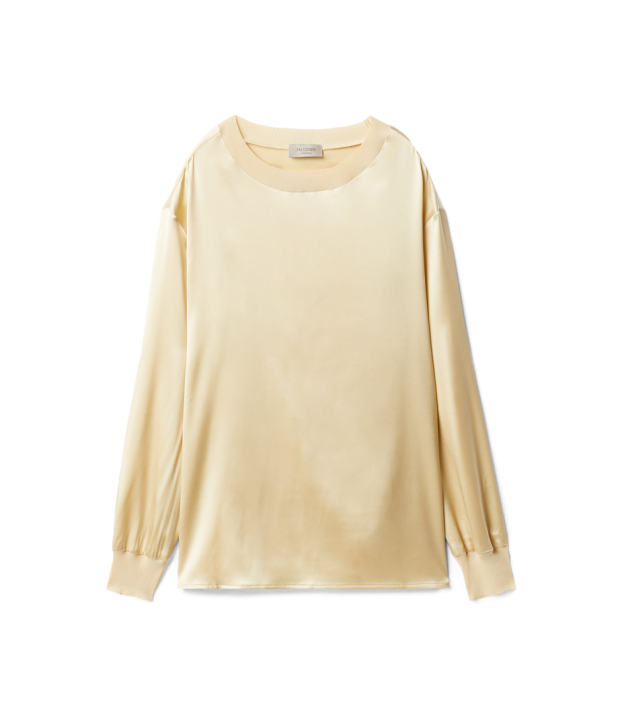 Seidenbluse in Hellgelb von Falconeri