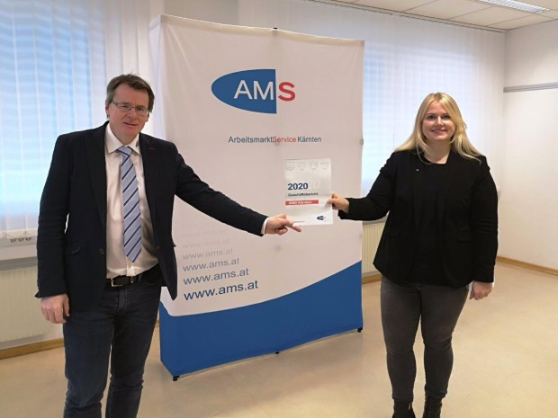 Peter Wedenig und Melani Jann vom AMS Kärnten | Credit: AMS Kärnten