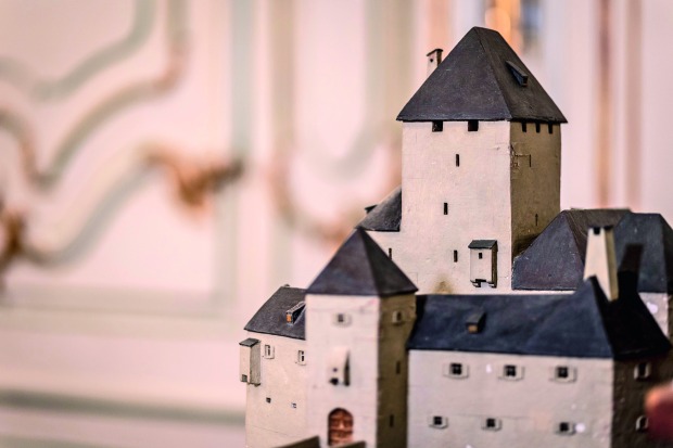 Das Modell einer steirischen Burg