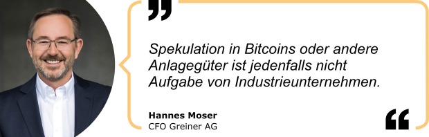 Zitat Hannes Moser, CFO Greiner AG