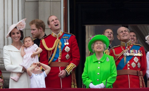 Trooping the color