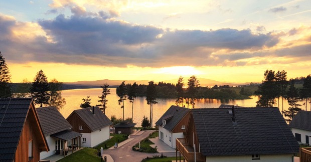 Sonnenuntergang am Lipno