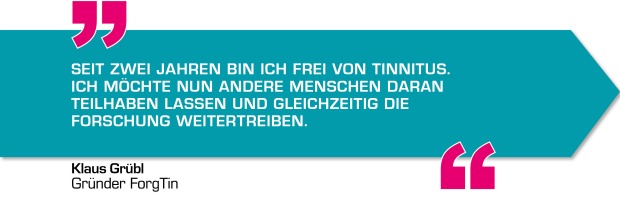 Zitat Klaus Grübl, Gründer ForgTin