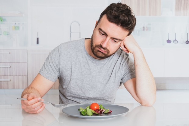 Salat auf Teller