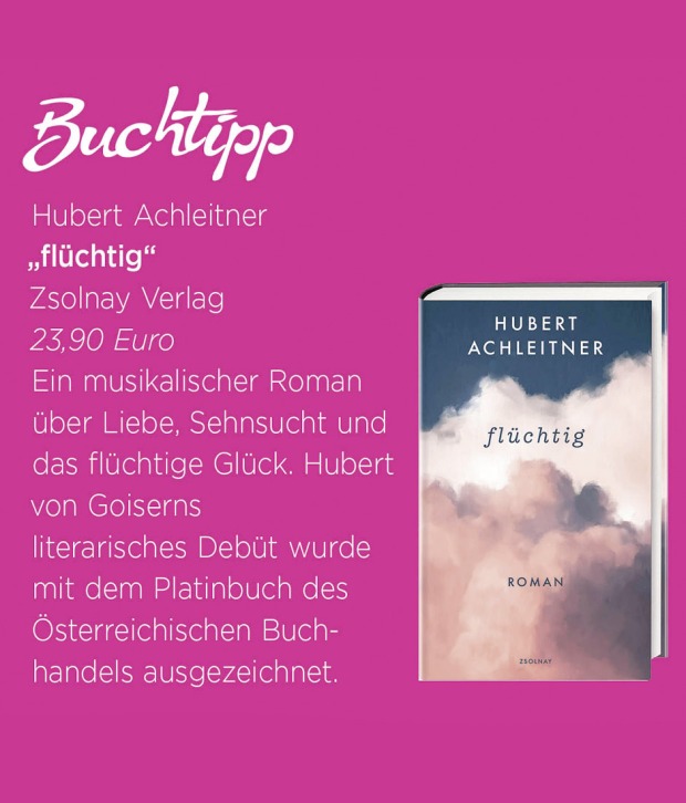 Buchtipp "flüchtig" von Hubert Achleitner