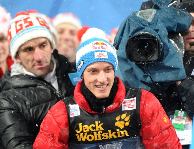 Gregor Schlierenzauer und Onkel Markus Prock |Credit: BARBARA GINDL / APA / picturedesk.com