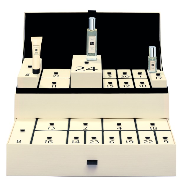Jo Malone Adventkalender, zum Teil geöffnet
