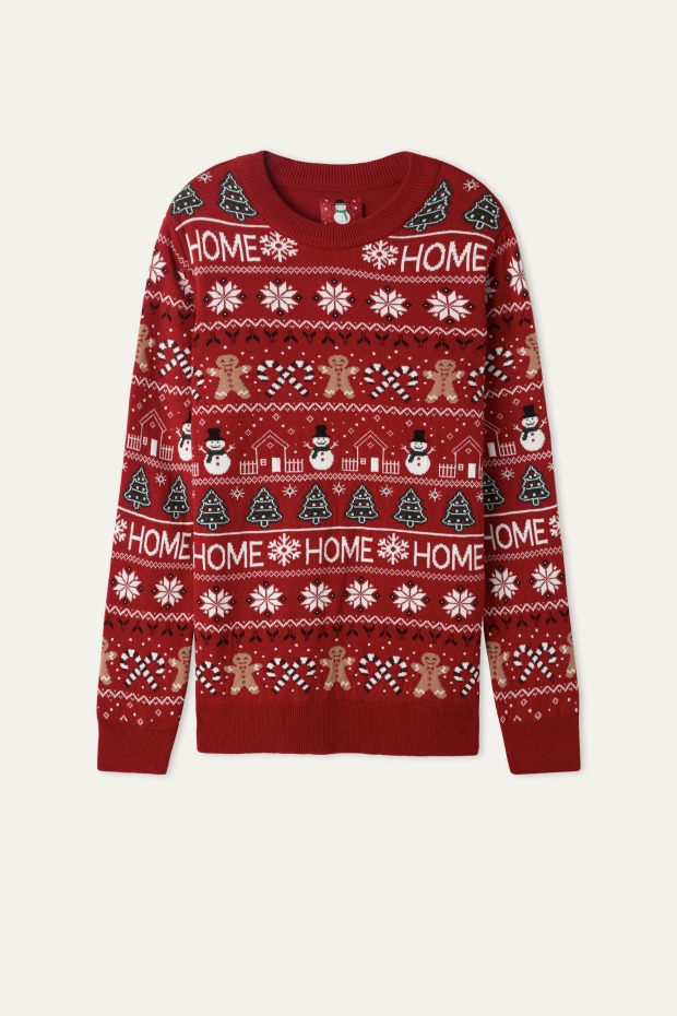 Weihnachtspullover mit Motiven