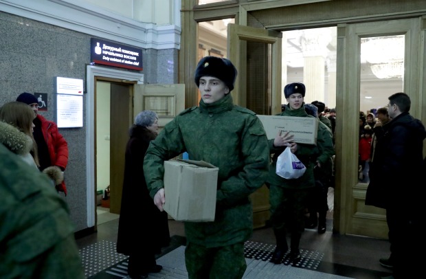 Russische Rekruten | Credit: Kirill Kukhmar / Tass / picturedesk.com