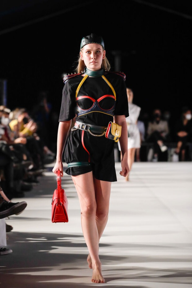 Model auf der Fashion Week
