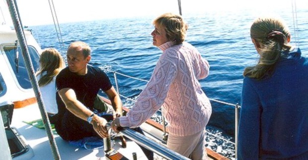Familie Putin an Bord einer Yacht