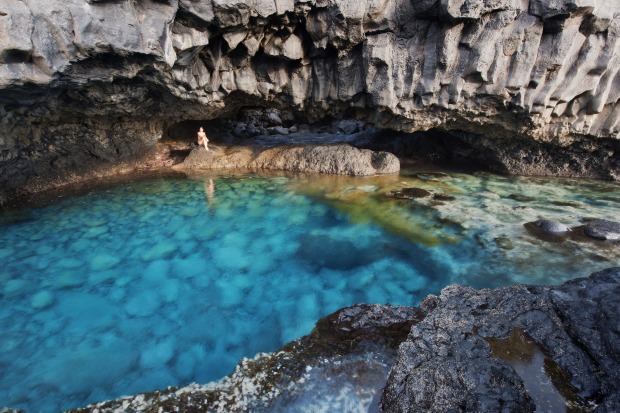 Charco azul