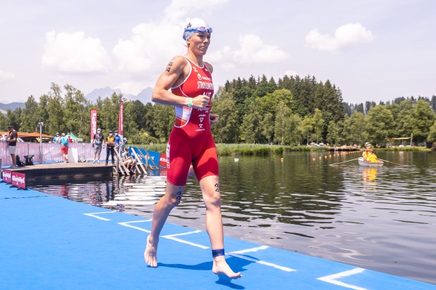 Triathletin Tanja Stroschneider