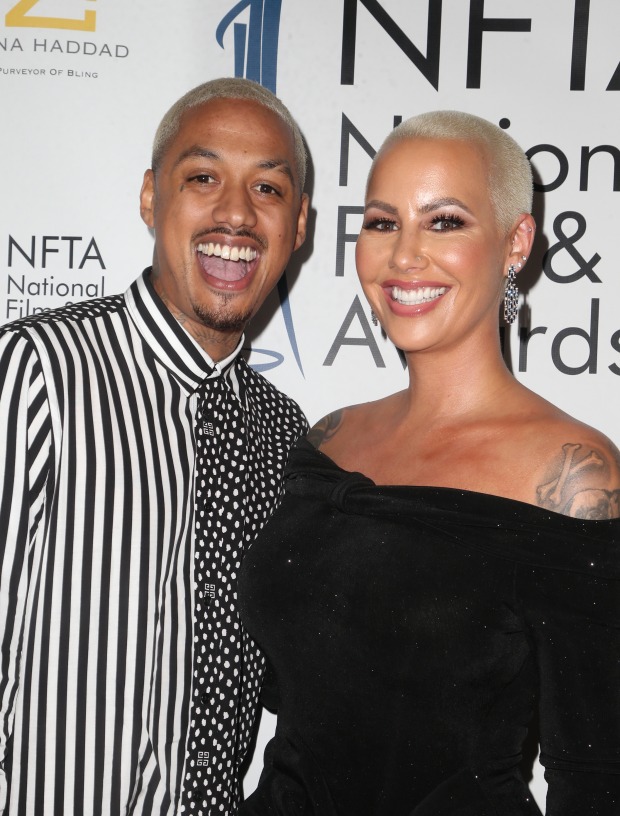 Alexander Edwards und Amber Rose