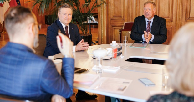 Michael Ludwig und Walter Ruck im Gespräch | Credit: Alexander Felten