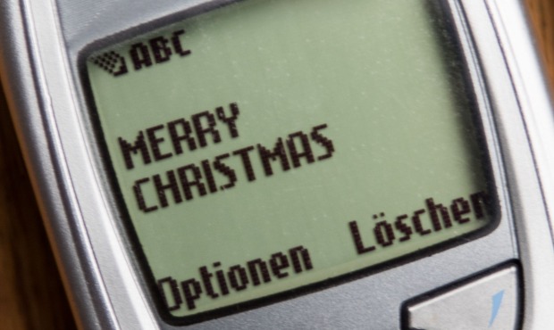 Erste SMS der Welt mit Inhalt "Merry | Credit: FMK / Wurzinger