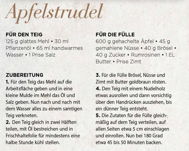 Apfelstrudel-Rezept