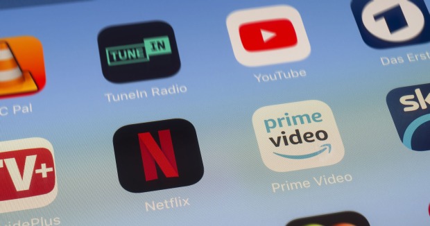 Streaming Apps auf einem Tablet