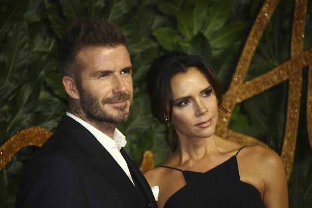David und Victoria Beckham in Abendrobe.