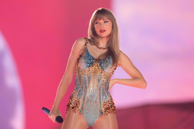 Sängerin Taylor Swift auf der Bühne