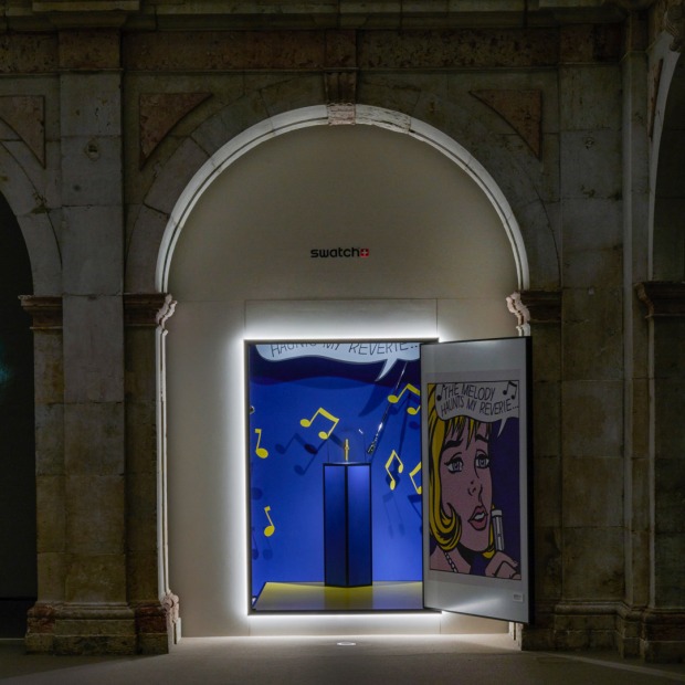Die Swatch Art Journey Präsentation aufbereitet in einem spektakulären Ambiente des Convento Do Beato, in Lissabon, Portugal