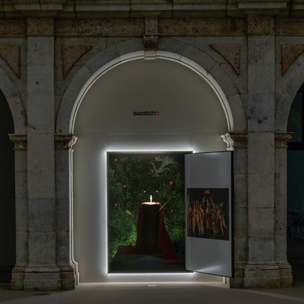 Die Swatch Art Journey Präsentation aufbereitet in einem spektakulären Ambiente des Convento Do Beato, in Lissabon, Portugal
