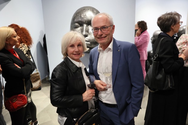 Birgit und Sparkassen-Vorstand Anton Steinberger