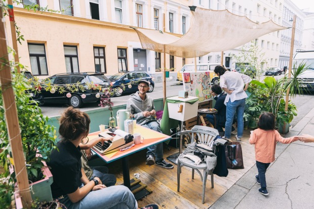 Beispiele für DOasen: Grätzloasen Wien...
