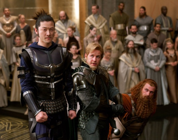 Abschnitt aus einem "Thor"-Film mit Stevenson als Volstagg.