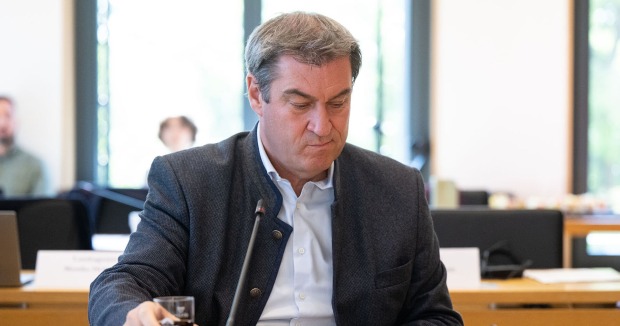 Bayerns Ministerpräsident Markus Söder bei einer Anhörung im bayrischen Parlament