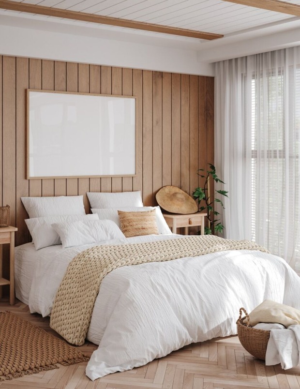 Schlafzimmer im Schweizer Landhausstil | Credit: iStock.com/Artjafara