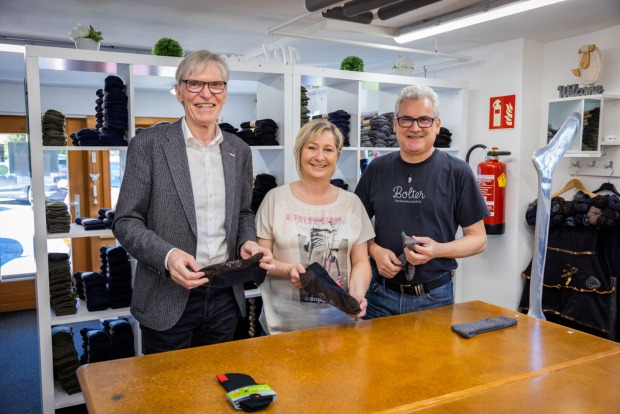 Wilfried Hopfner, Eveline und Alexander Bolter (Sockenmanufaktur)