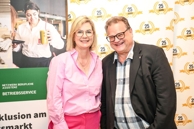 Annette Versluis (McDonald's Vorarlberg) und Edgar Schieder (Plex AG)