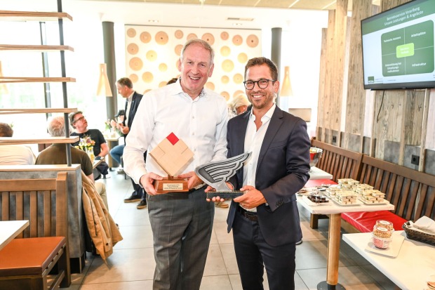McDonald's Vorarlberg Franchisenehmer Loek Versluis und „dafür“-Geschäftsführer Simon Öhe.