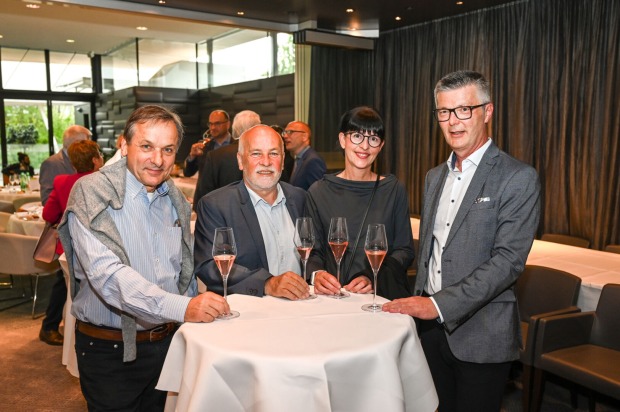 Walter Hermann, Vize-Präs. Gerhard Huber (Lebenshilfe), Manuela Gunz und Reinhard Braito (v. li.)