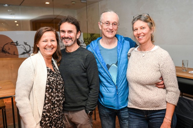 Moritz Bio-Restaurant Hohenems: Cornelia und Peter Buber mit Christoph und Doris Pichorner (v. li.)