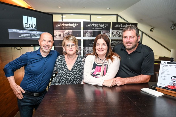 Wirtschaft Dornbirn: Mario und Ulrike Fink mit Daniela und Ingo Hagspiel (v. li).