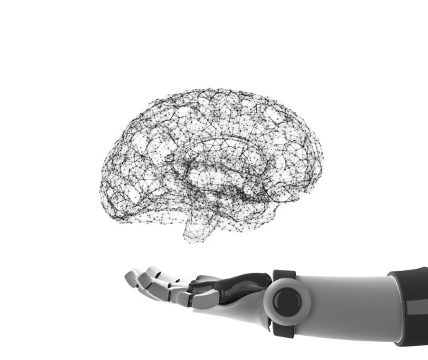 Roboterhand mit virtuellem Gehirn