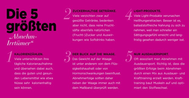 Die 5 größten Abnehm-Irrtümer