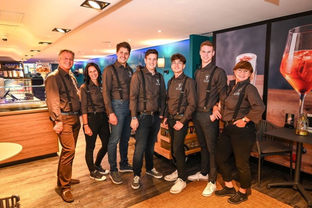 Roman Pflegerl, Dunja Bösch, GF Manuel Vetter, GF Claudio Errico, Christoph Pezzei, Josua Kocet und Monika Feuerstein