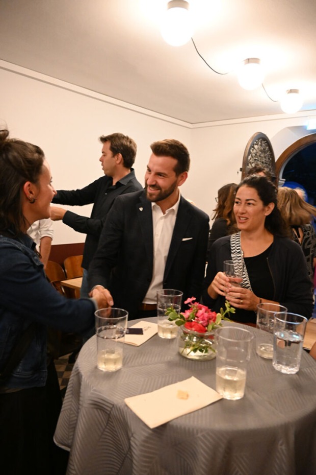 Andrea Pü rmair (ReJEANit), Bürgermeister Simon Tschann und Andrea Pecoraro