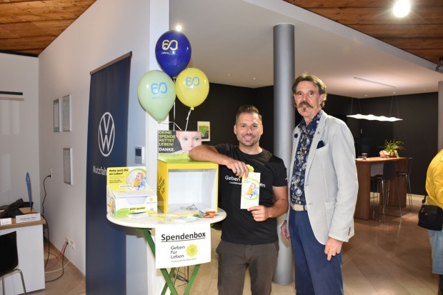 Manuel Kussian (Geben für Leben) und Dieter Haid (Lions Feldkirch)