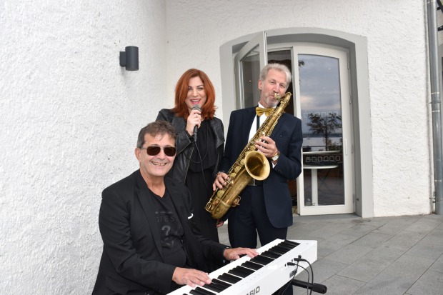 Ivo Boner (Klavier), Nina Fleisch und Tony Heidegger (Saxophon)