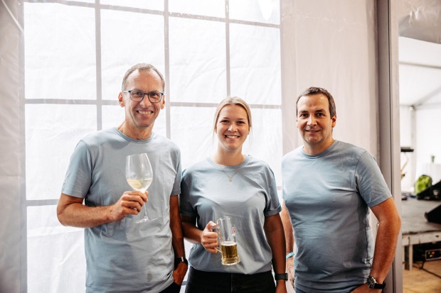 Norbert Bitschi (Logistik), Melanie Keiser (Vertriebsmanagement) und Mathias Walch (Vertrieb) (v. li.)
