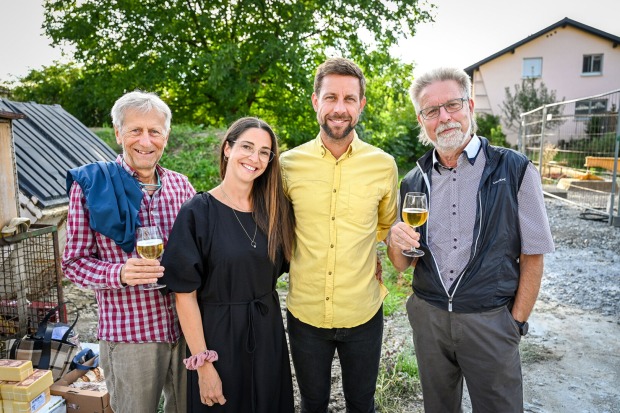 Josef Mäser, Stefanie und Sebastian Brandner (Studio Brandner) und Helmut Brandner (v. li.)