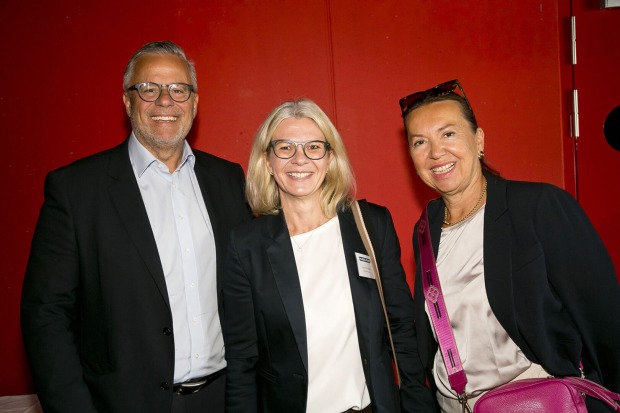 Business Lunch: Roland Frühstück, Karin Fink-Loos, Birgitt Frühstück (v. li.)
