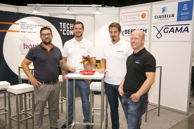Matthias Rhomberg (PII Maschienenbau), Manuel Gasser (GAMA), Roland Bertsch (Bertsch Konstruktion), Hubert Müller (Clusella Engineering)
