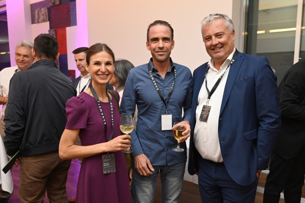 Barbara Bildstein, Gösta Bildstein (Leiter Sparkasse Rankweil), Andreas Spiegel (Raiffeisenbank Montfort)  (v. li.)