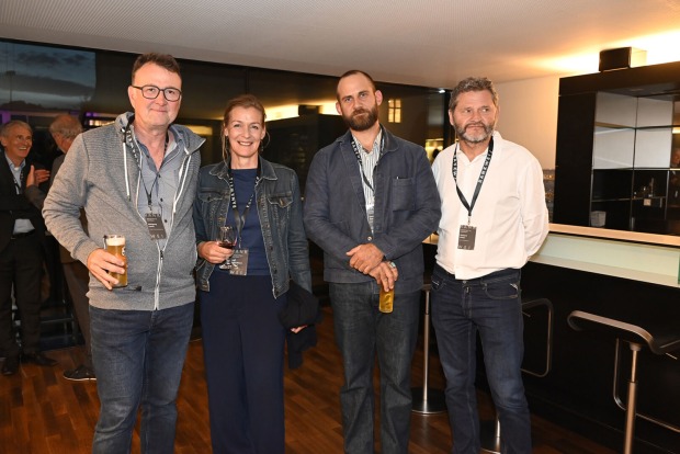 Wolfgang Loretz (Loretz Raumausstattung), Elke Scheidbach (Frisör Scheidbach), Simon Auer (Bregenzer Stühle), Richard Haller (Haller Architektur) (v. li.)