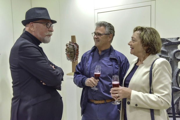 Gäste Bruno Fleisch, Gerhard und Maria Kresser (v. li.)
